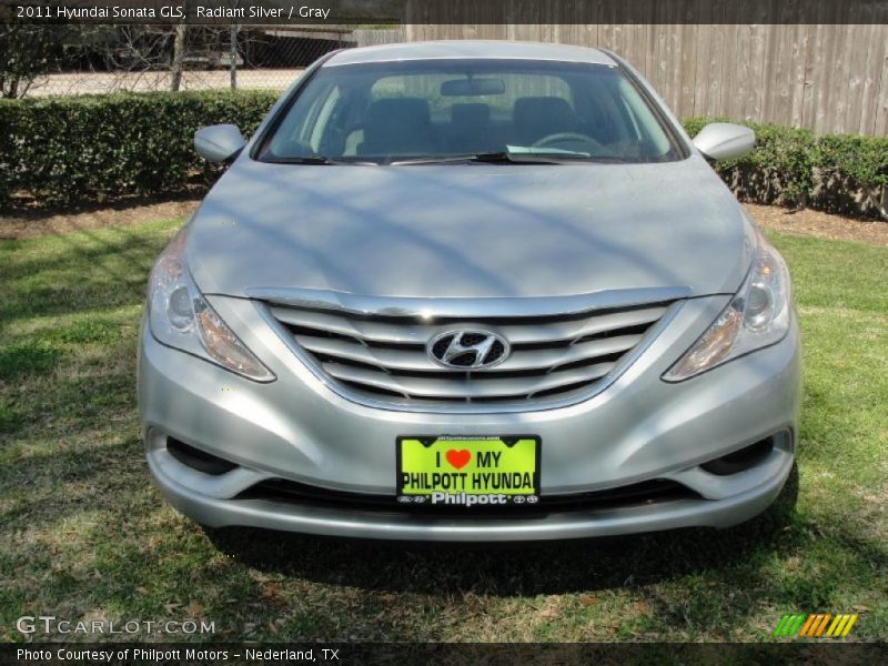 Radiant Silver / Gray 2011 Hyundai Sonata GLS