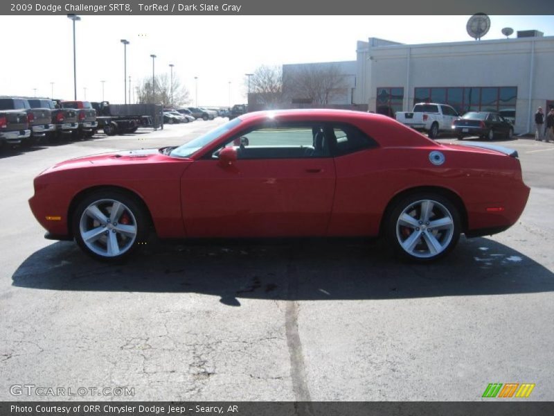 TorRed / Dark Slate Gray 2009 Dodge Challenger SRT8