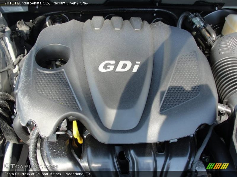 Radiant Silver / Gray 2011 Hyundai Sonata GLS