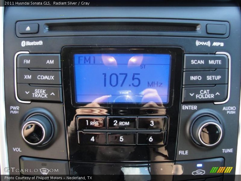 Radiant Silver / Gray 2011 Hyundai Sonata GLS