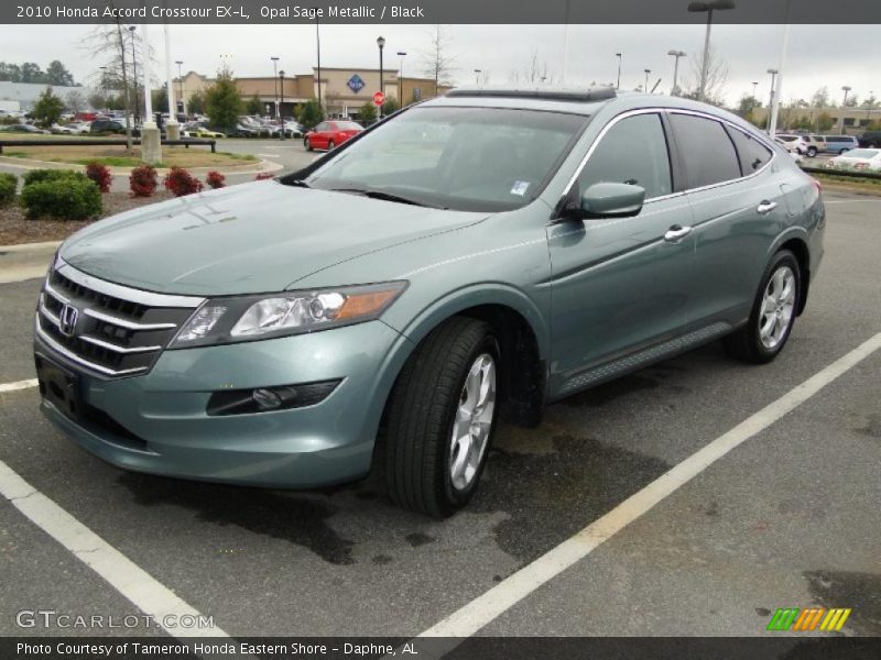 Opal Sage Metallic / Black 2010 Honda Accord Crosstour EX-L