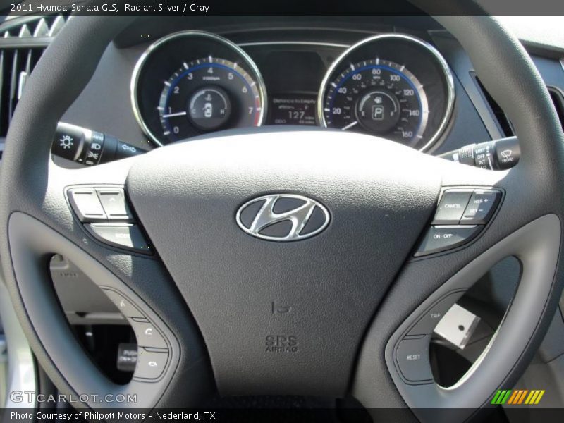 Radiant Silver / Gray 2011 Hyundai Sonata GLS