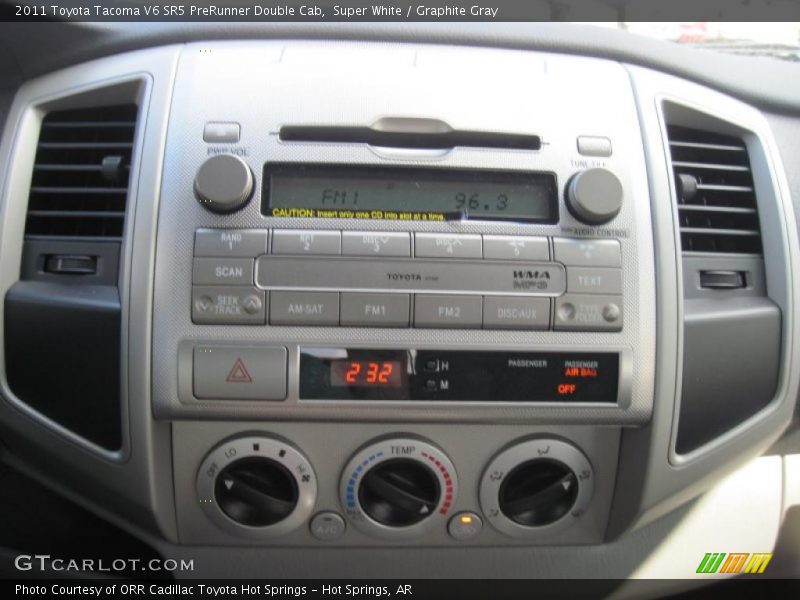 Controls of 2011 Tacoma V6 SR5 PreRunner Double Cab