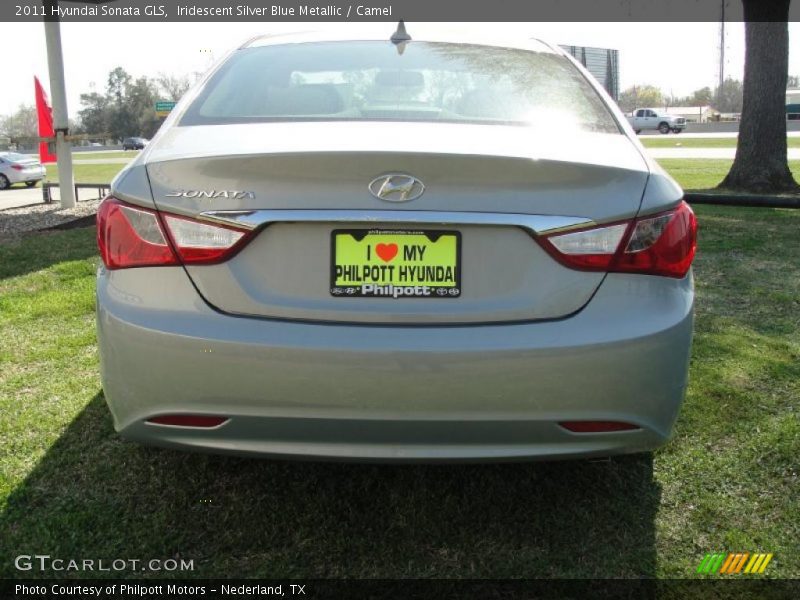 Iridescent Silver Blue Metallic / Camel 2011 Hyundai Sonata GLS