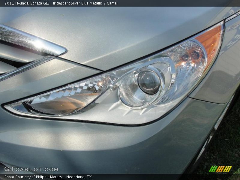 Iridescent Silver Blue Metallic / Camel 2011 Hyundai Sonata GLS