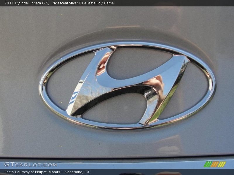 Iridescent Silver Blue Metallic / Camel 2011 Hyundai Sonata GLS
