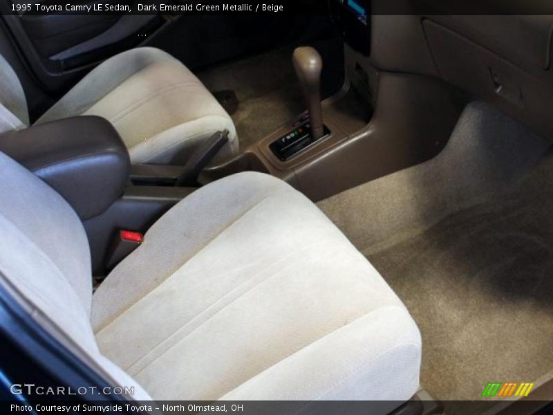Dark Emerald Green Metallic / Beige 1995 Toyota Camry LE Sedan