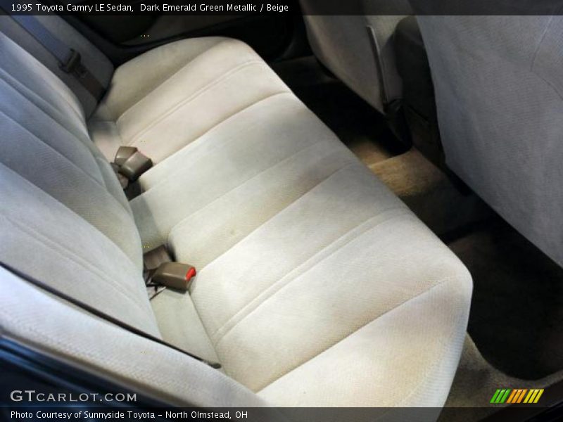Dark Emerald Green Metallic / Beige 1995 Toyota Camry LE Sedan