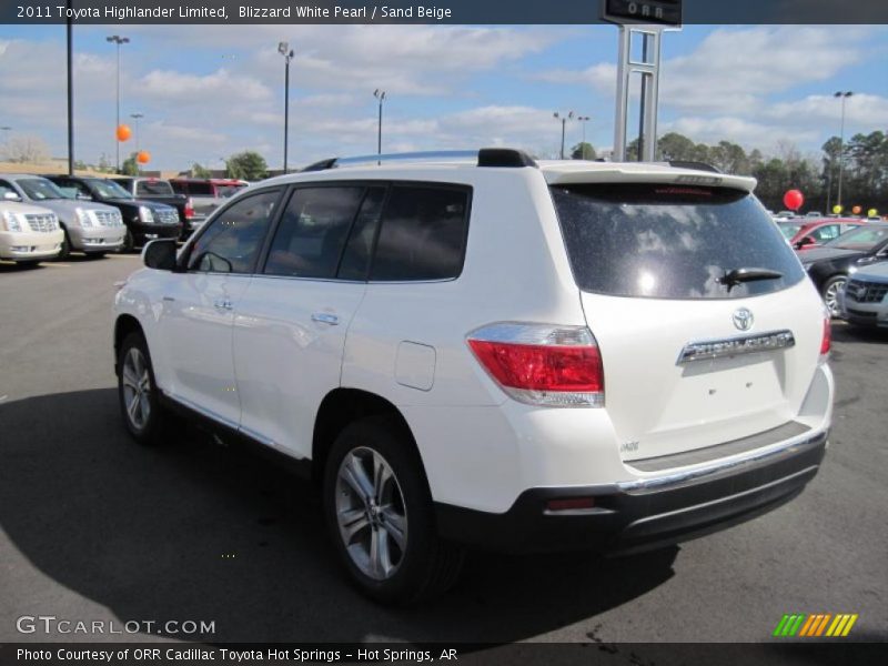 Blizzard White Pearl / Sand Beige 2011 Toyota Highlander Limited
