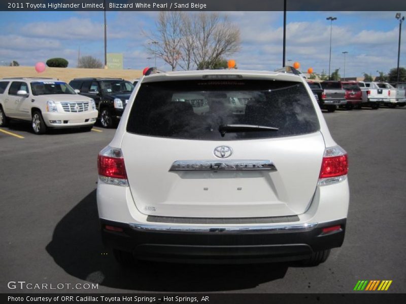 Blizzard White Pearl / Sand Beige 2011 Toyota Highlander Limited
