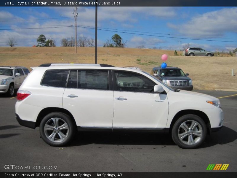 Blizzard White Pearl / Sand Beige 2011 Toyota Highlander Limited