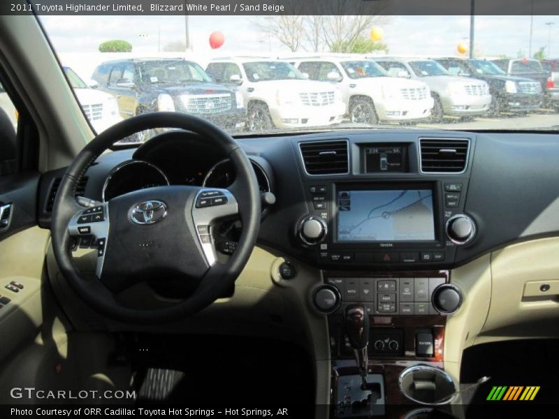 Blizzard White Pearl / Sand Beige 2011 Toyota Highlander Limited