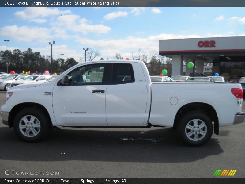 Super White / Sand Beige 2011 Toyota Tundra SR5 Double Cab