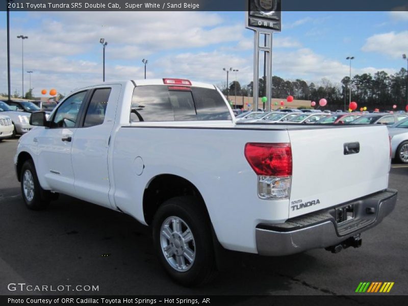 Super White / Sand Beige 2011 Toyota Tundra SR5 Double Cab