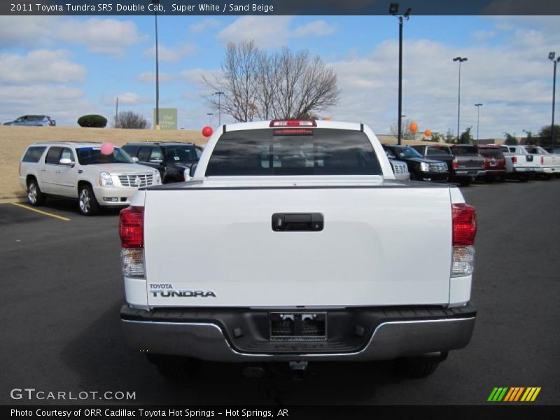 Super White / Sand Beige 2011 Toyota Tundra SR5 Double Cab