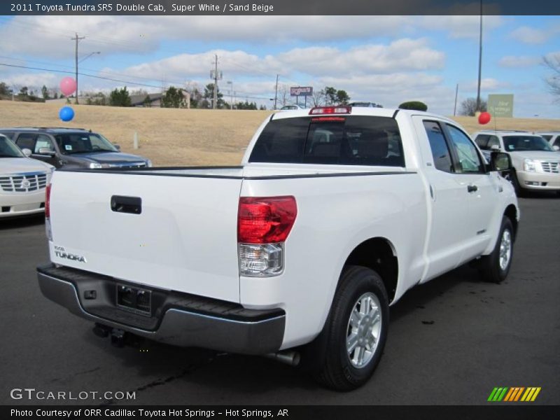 Super White / Sand Beige 2011 Toyota Tundra SR5 Double Cab