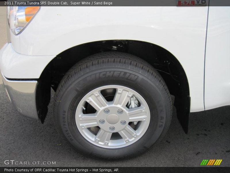 Super White / Sand Beige 2011 Toyota Tundra SR5 Double Cab