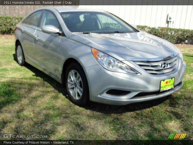 Radiant Silver / Gray 2011 Hyundai Sonata GLS