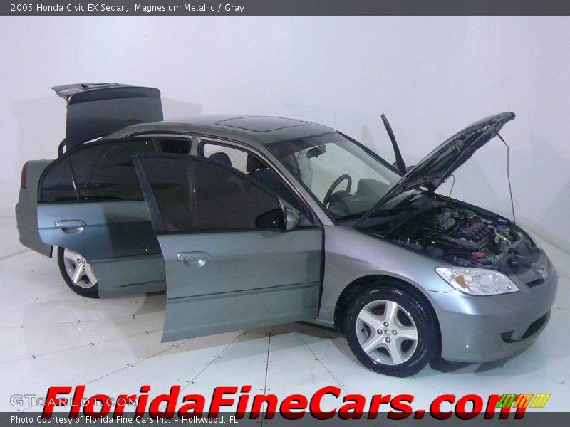 Magnesium Metallic / Gray 2005 Honda Civic EX Sedan