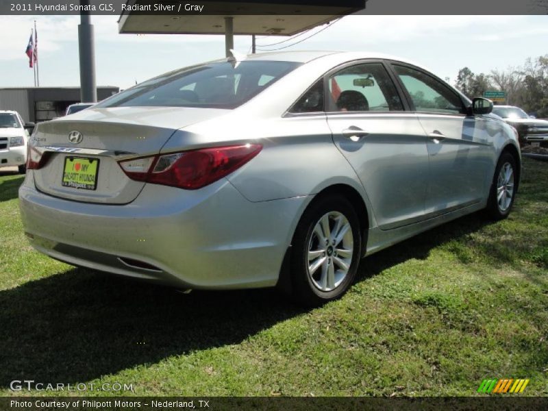Radiant Silver / Gray 2011 Hyundai Sonata GLS