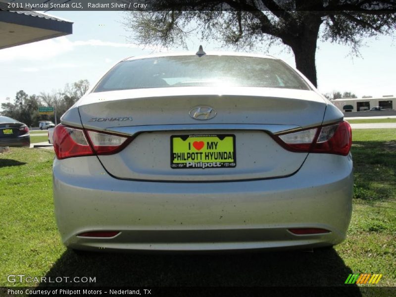 Radiant Silver / Gray 2011 Hyundai Sonata GLS