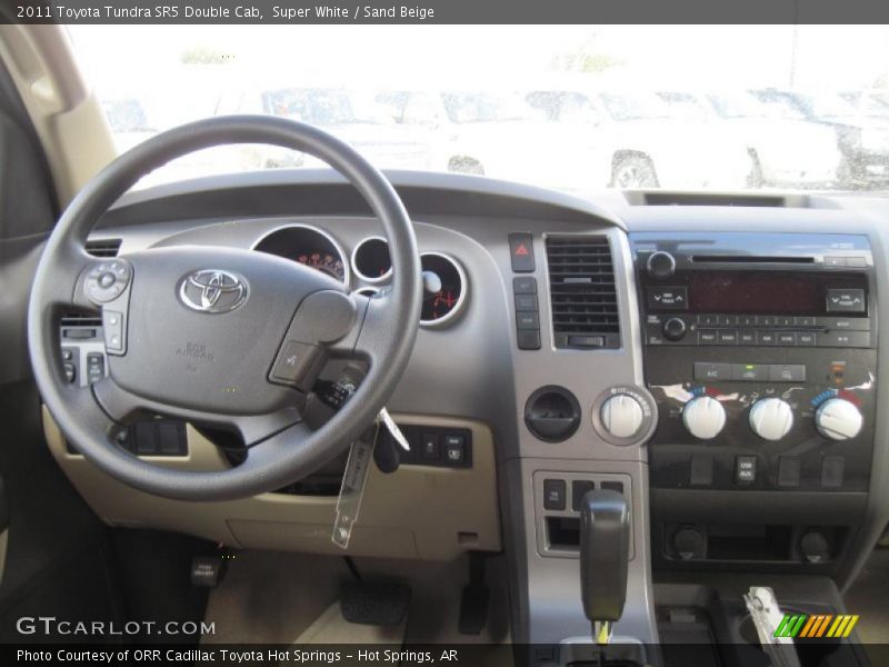 Super White / Sand Beige 2011 Toyota Tundra SR5 Double Cab
