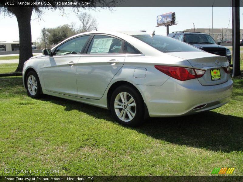 Radiant Silver / Gray 2011 Hyundai Sonata GLS