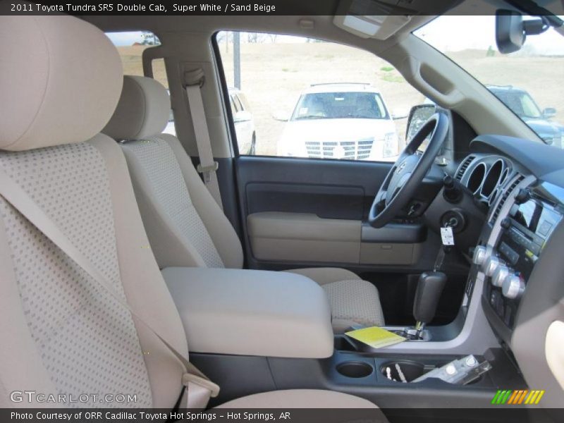 Super White / Sand Beige 2011 Toyota Tundra SR5 Double Cab