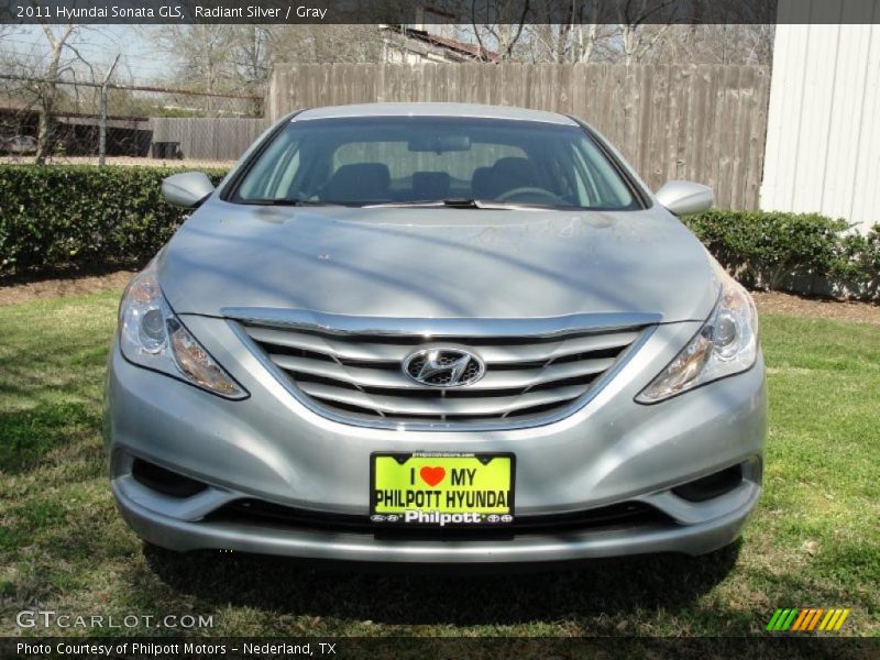 Radiant Silver / Gray 2011 Hyundai Sonata GLS