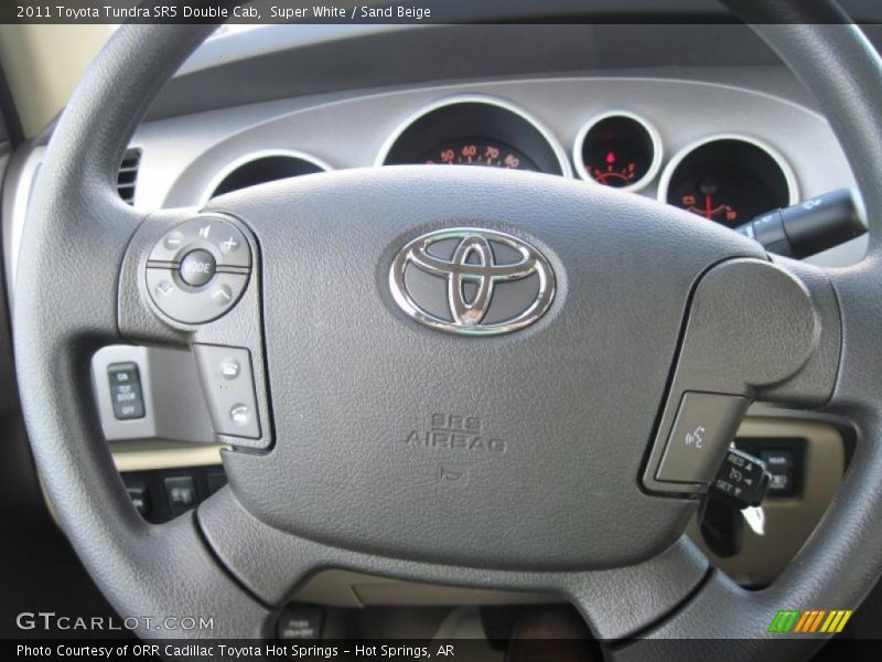 Super White / Sand Beige 2011 Toyota Tundra SR5 Double Cab