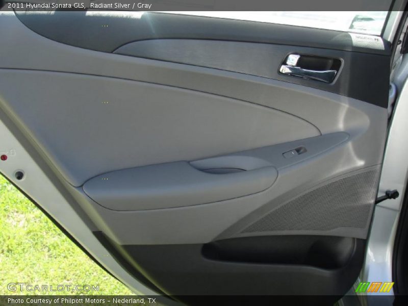 Radiant Silver / Gray 2011 Hyundai Sonata GLS