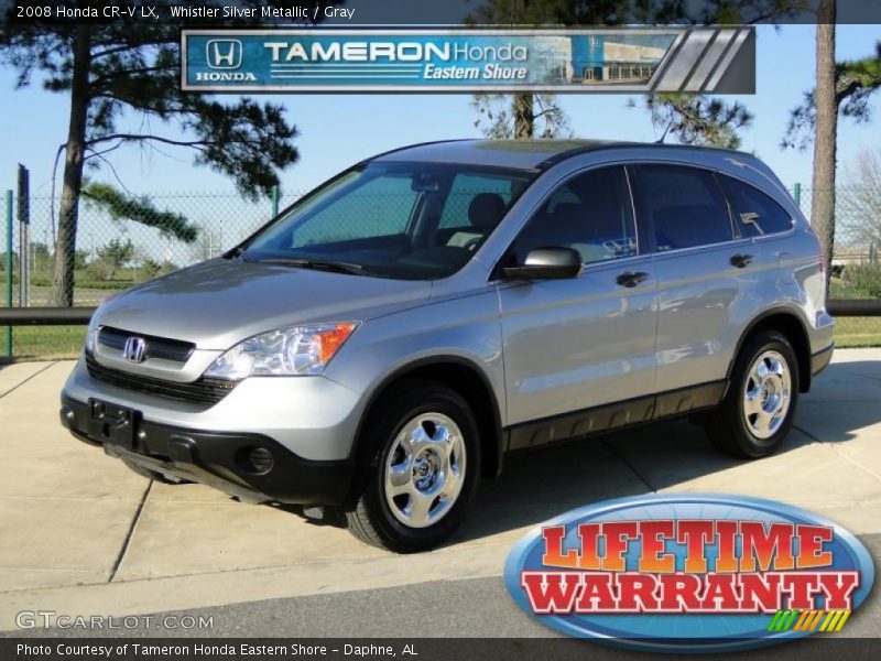 Whistler Silver Metallic / Gray 2008 Honda CR-V LX