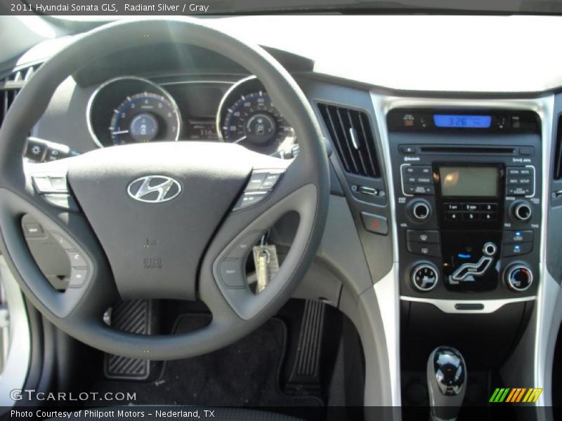 Radiant Silver / Gray 2011 Hyundai Sonata GLS