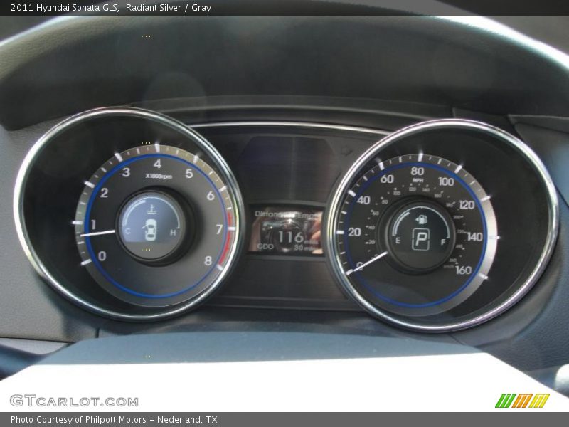 Radiant Silver / Gray 2011 Hyundai Sonata GLS