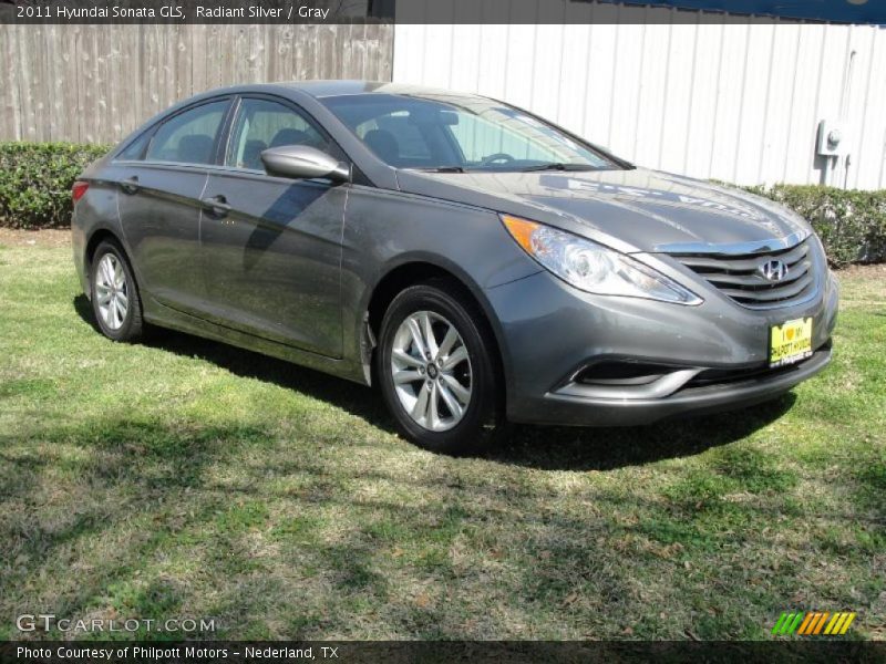 Radiant Silver / Gray 2011 Hyundai Sonata GLS