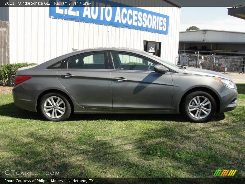 Radiant Silver / Gray 2011 Hyundai Sonata GLS