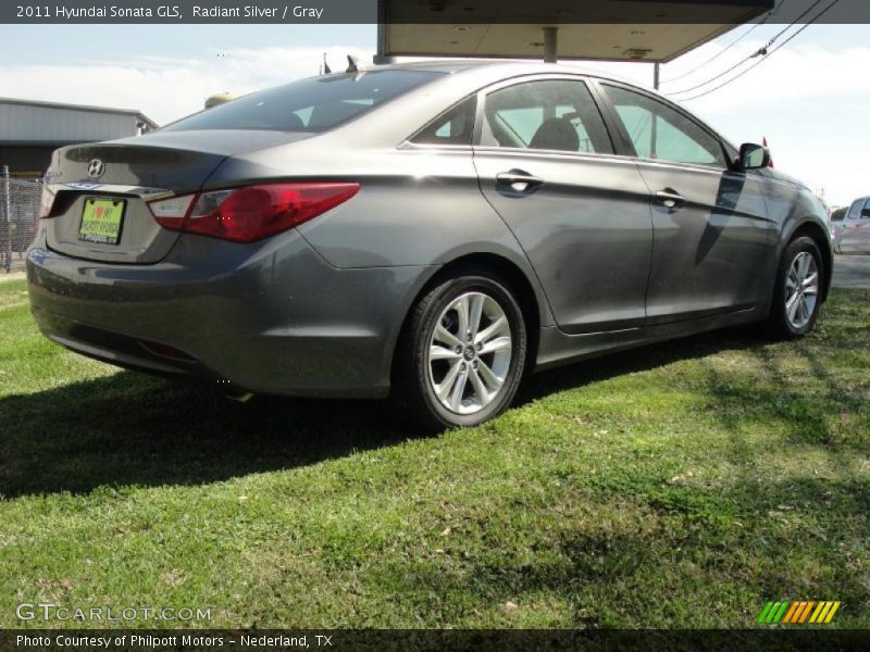 Radiant Silver / Gray 2011 Hyundai Sonata GLS
