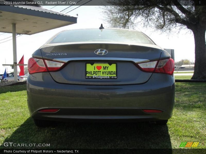 Radiant Silver / Gray 2011 Hyundai Sonata GLS