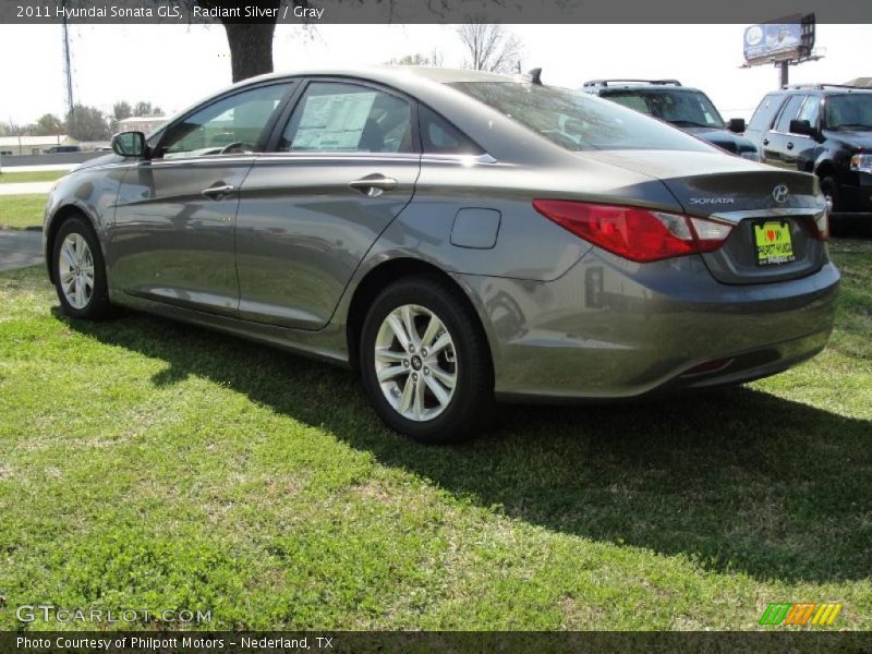 Radiant Silver / Gray 2011 Hyundai Sonata GLS