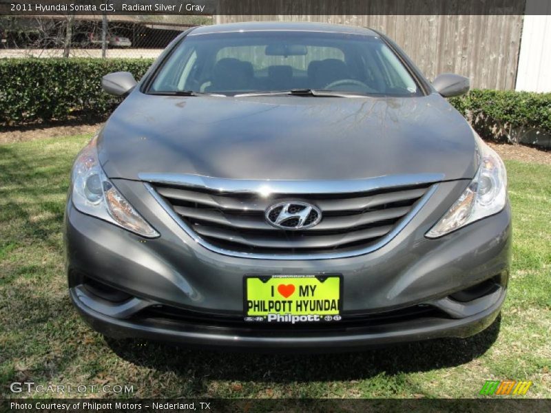 Radiant Silver / Gray 2011 Hyundai Sonata GLS