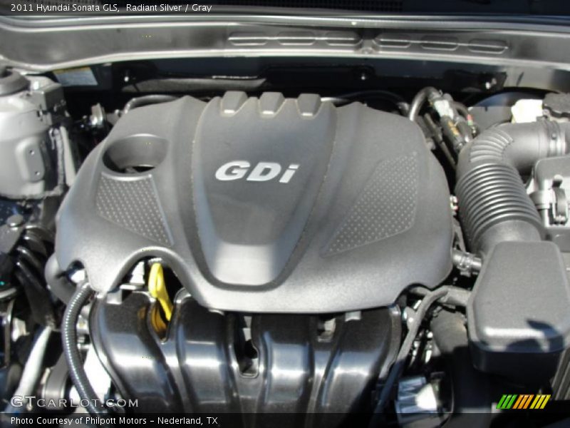 Radiant Silver / Gray 2011 Hyundai Sonata GLS