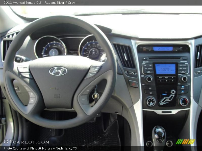Radiant Silver / Gray 2011 Hyundai Sonata GLS