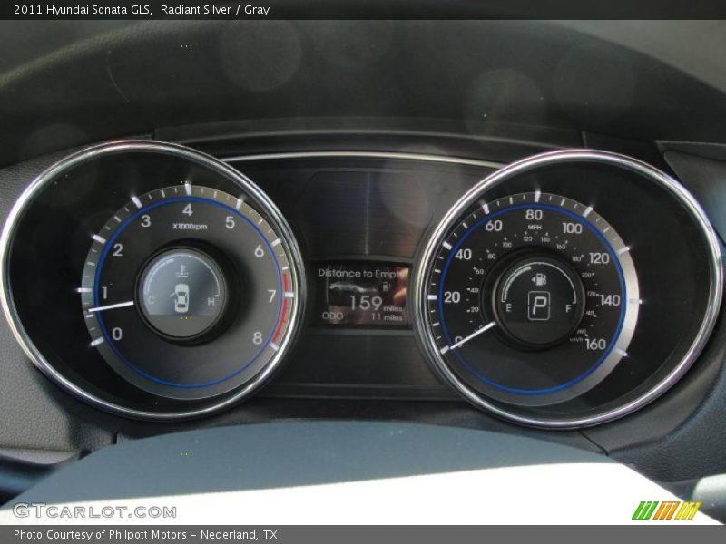 Radiant Silver / Gray 2011 Hyundai Sonata GLS