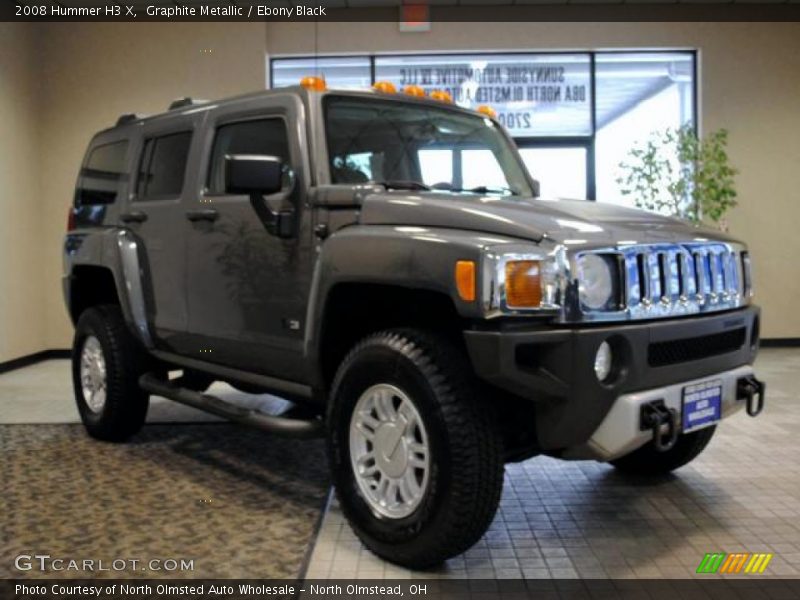 Graphite Metallic / Ebony Black 2008 Hummer H3 X
