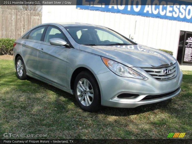 Radiant Silver / Gray 2011 Hyundai Sonata GLS
