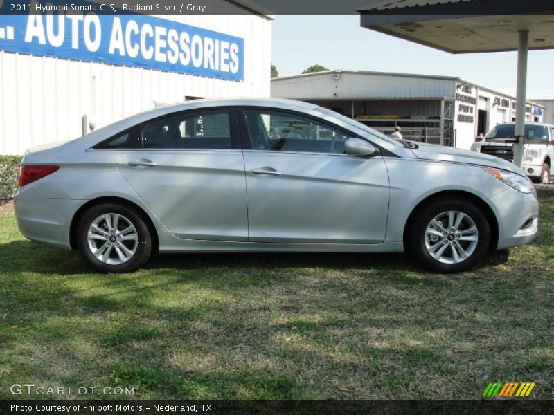 Radiant Silver / Gray 2011 Hyundai Sonata GLS