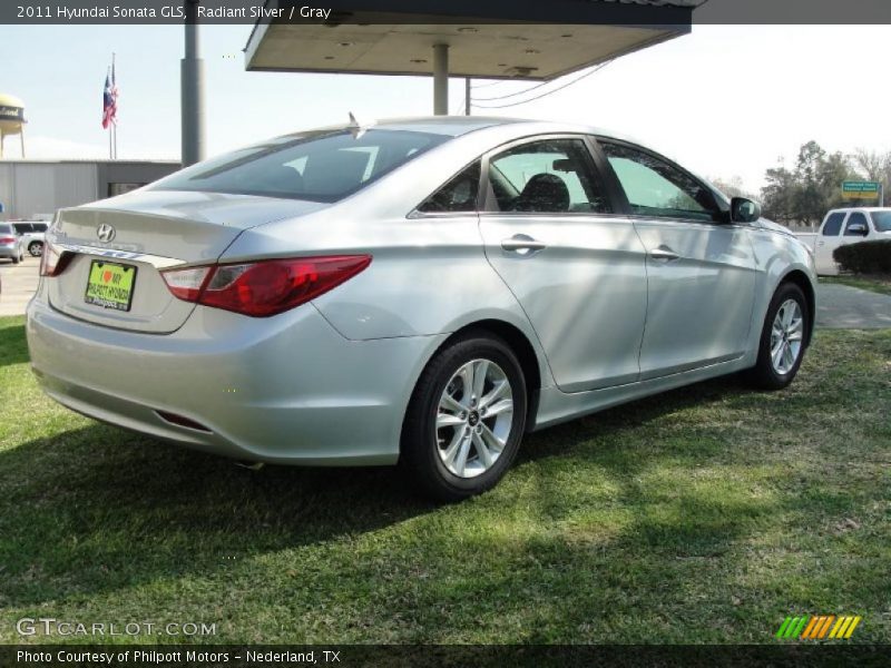 Radiant Silver / Gray 2011 Hyundai Sonata GLS