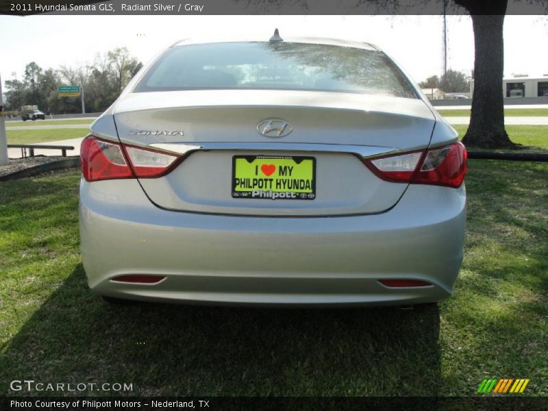 Radiant Silver / Gray 2011 Hyundai Sonata GLS