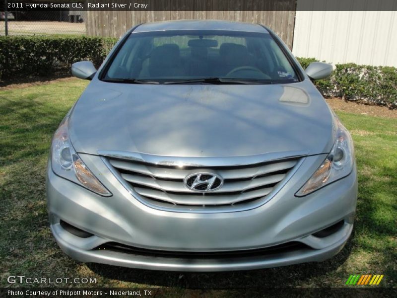 Radiant Silver / Gray 2011 Hyundai Sonata GLS