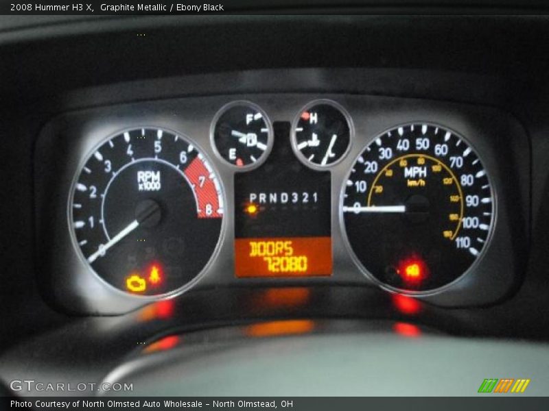 Graphite Metallic / Ebony Black 2008 Hummer H3 X